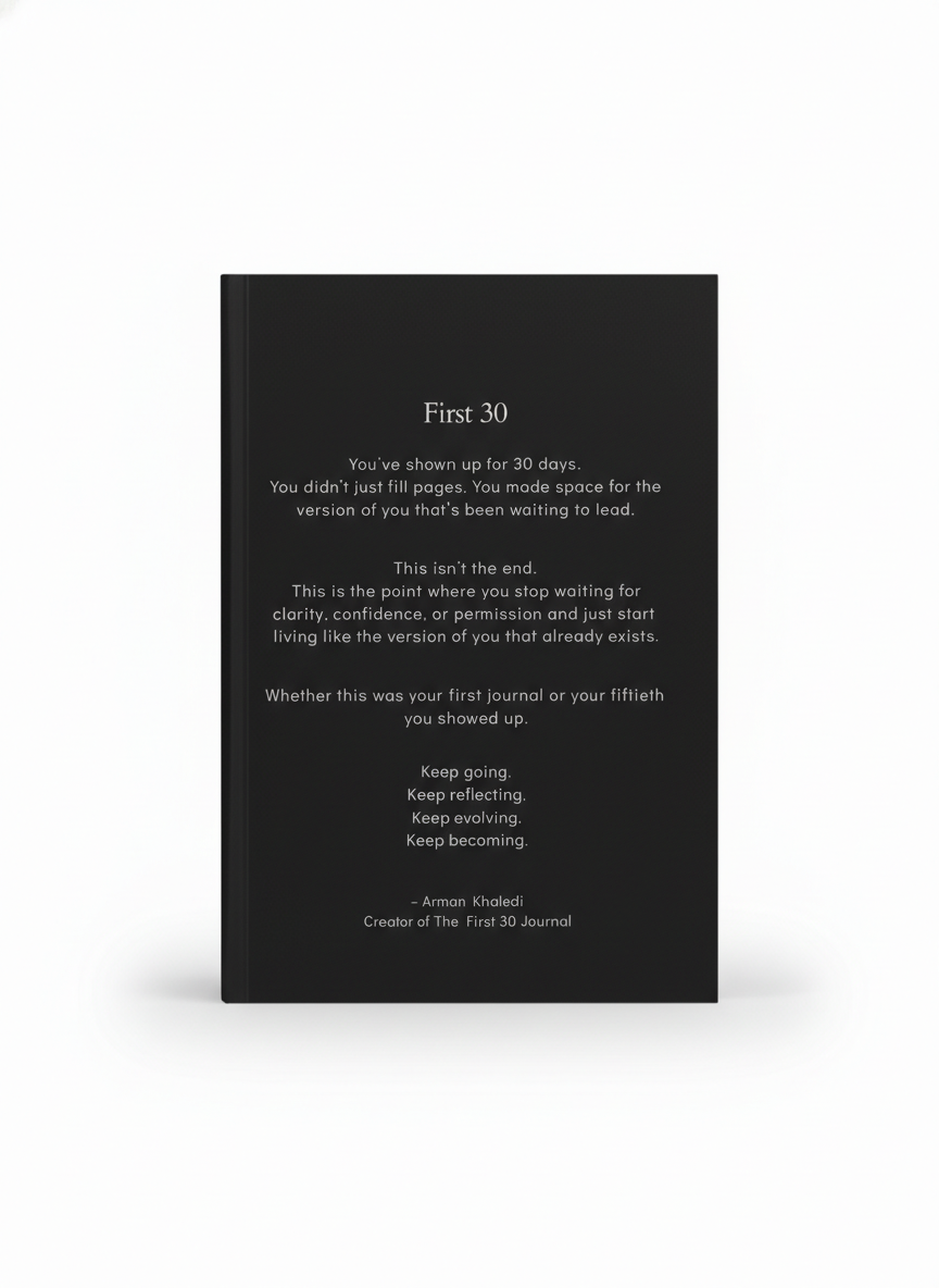 The First 30 Official -6x9 Journal